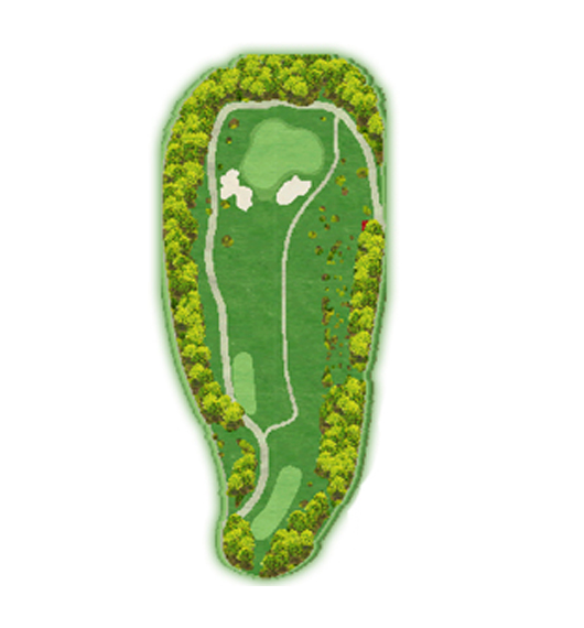 2番ホールのホールレイアウト