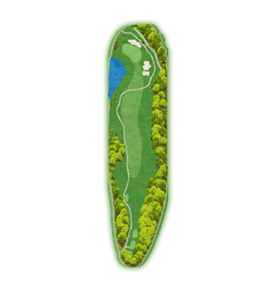 7番ホールのホールレイアウト