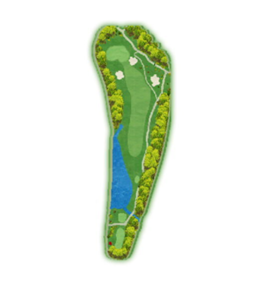 8番ホールのホールレイアウト